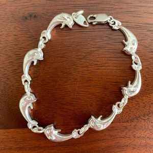 Sterling Silver Dolphin Bracelet